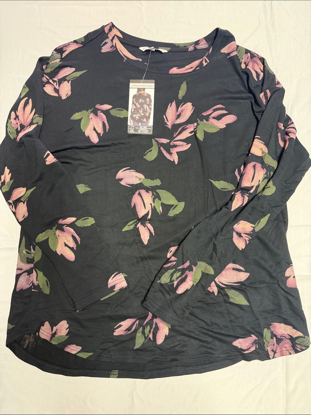 Catherine Malandrino floral long sleeve shirt